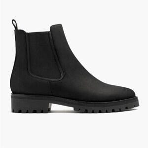 Thursday Boot Co Legend Chelsea Boots Black Leather Lugged Boots Size 7